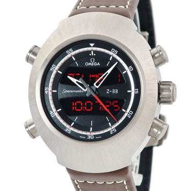 腕時計 オメガ OMEGA スピードマスター スペースマスター Z-33 325.92.43.79.01.002 クオーツ メンズ クロノグラフ アラーム GMT