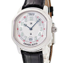 腕時計 ダニエルロート Daniel Roth メトロポリタン 857.X.10 自動巻き メンズ AM/PM表示 シルバー アラビア ワールドタイマー 青針