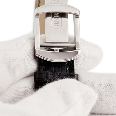 腕時計 ダニエルロート Daniel Roth メトロポリタン 857.X.10 自動巻き メンズ AM/PM表示 シルバー アラビア ワールドタイマー 青針