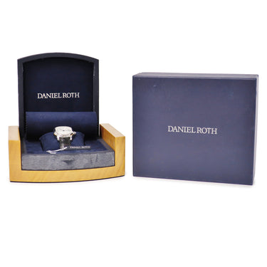 腕時計 ダニエルロート Daniel Roth メトロポリタン 857.X.10 自動巻き メンズ AM/PM表示 シルバー アラビア ワールドタイマー 青針