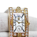 腕時計 ハリーウィンストン Harry Winston アヴェニュー オーロラ 310/LQGL.MA03 クオーツ レディース K18YG無垢 純正ダイヤ＆サファイア