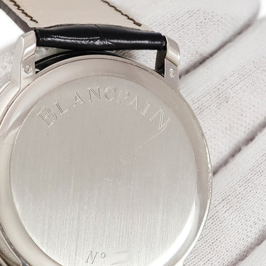 腕時計 ブランパン BLANCPAIN ヴィルレ インバーテッド 6616-1527-55B 手巻き メンズ K18WG無垢 ローマン ホワイトセラミック
