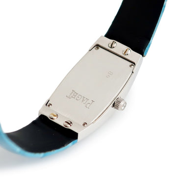 腕時計 ピアジェ PIAGET ライムライト G0A26056 クオーツ レディース K18WG無垢 純正ダイヤ ブルー シェル アラビア
