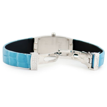 腕時計 ピアジェ PIAGET ライムライト G0A26056 クオーツ レディース K18WG無垢 純正ダイヤ ブルー シェル アラビア