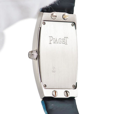 腕時計 ピアジェ PIAGET ライムライト G0A26056 クオーツ レディース K18WG無垢 純正ダイヤ ブルー シェル アラビア
