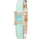 腕時計 エルメス HERMES Hウォッチ TPM HH1.174 クオーツ レディース K18PG無垢 純正ダイヤ アマゾナイト H型