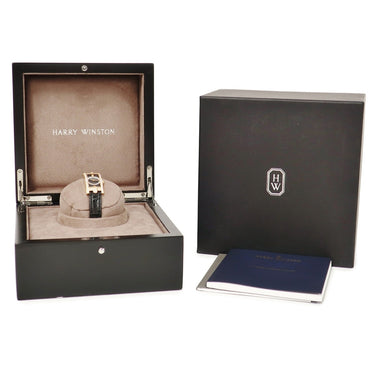腕時計 ハリーウィンストン Harry Winston アヴェニューC アールデコ AVCQHM19RR031 クオーツ レディース K18RG無垢 純正ダイヤ ギョウシェ