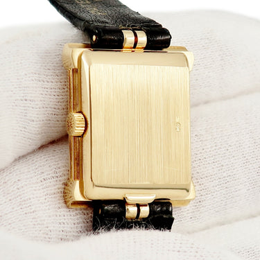 腕時計 パテックフィリップ PATEK PHILIPPE グリーク 4632 手巻き レディース K18YG無垢 純正ダイヤ シルバー スクエア