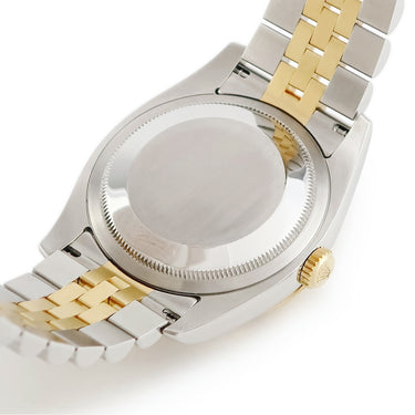 腕時計 ロレックス ROLEX デイトジャスト ターノグラフ 116263 F番 自動巻き メンズ F番 K18YG×SS コンビ シャンパン バー 回転ベゼル