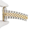 腕時計 ロレックス ROLEX デイトジャスト ターノグラフ 116263 F番 自動巻き メンズ F番 K18YG×SS コンビ シャンパン バー 回転ベゼル