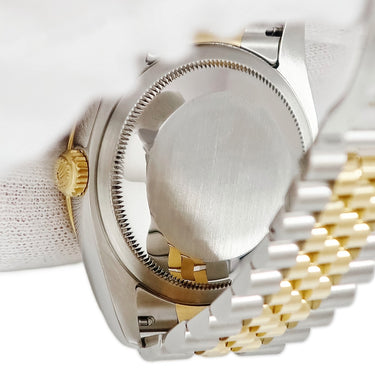 腕時計 ロレックス ROLEX デイトジャスト ターノグラフ 116263 F番 自動巻き メンズ F番 K18YG×SS コンビ シャンパン バー 回転ベゼル