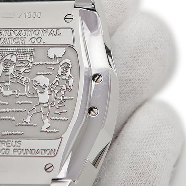 腕時計 IWC IWC ダ・ヴィンチ クロノグラフ ローレウス IW376404 自動巻き メンズ ダークブルー デイト トノー 限定