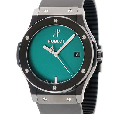腕時計 ウブロ HUBLOT クラシックフュージョン ヨシダスペシャル 511.CM.5270.RX.MYOS 自動巻き メンズ 純正ダイヤ 緑 限定