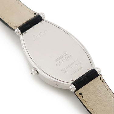 腕時計 カルティエ Cartier トノー LM アニメーションダイヤル WE400831 手巻き メンズ K18WG無垢 純正ダイヤ ローマン トノウ