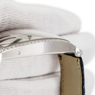 腕時計 カルティエ Cartier トノー LM アニメーションダイヤル WE400831 手巻き メンズ K18WG無垢 純正ダイヤ ローマン トノウ