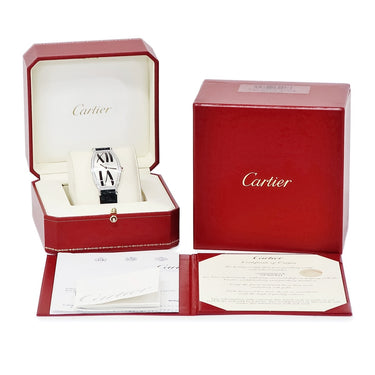 腕時計 カルティエ Cartier トノー LM アニメーションダイヤル WE400831 手巻き メンズ K18WG無垢 純正ダイヤ ローマン トノウ