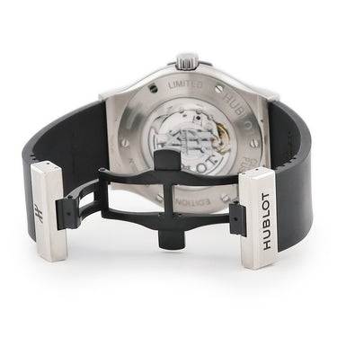 腕時計 ウブロ HUBLOT クラシックフュージョン 40th アニバーサリー チタニウム 511.NX.1270.RX.MDM40 自動巻き メンズ 黒 限定