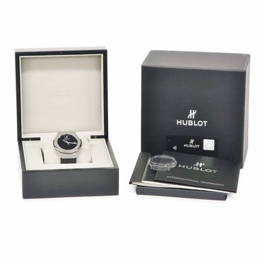 腕時計 ウブロ HUBLOT クラシックフュージョン 40th アニバーサリー チタニウム 511.NX.1270.RX.MDM40 自動巻き メンズ 黒 限定