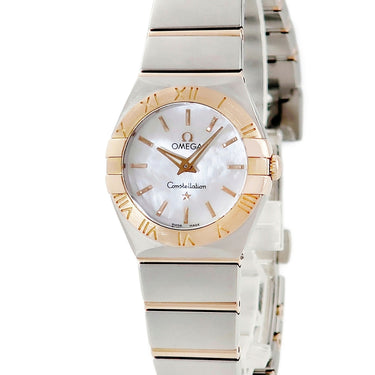 腕時計 オメガ OMEGA コンステレーション ブラッシュクォーツ 123.20.24.60.05.001 クオーツ レディース K18RG×SS コンビ シェル