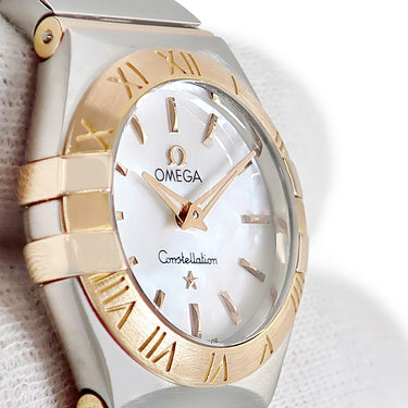 腕時計 オメガ OMEGA コンステレーション ブラッシュクォーツ 123.20.24.60.05.001 クオーツ レディース K18RG×SS コンビ シェル