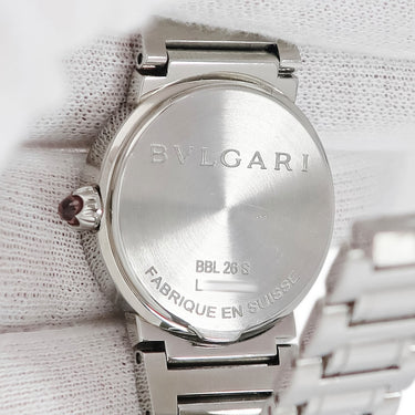 腕時計 ブルガリ BVLGARI ブルガリブルガリ BBL26S/D クオーツ レディース 純正ダイヤ ホワイト シェル ラウンド