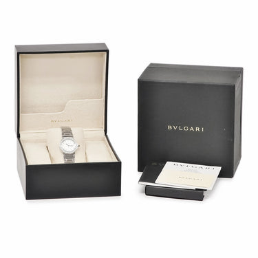 腕時計 ブルガリ BVLGARI ブルガリブルガリ BBL26S/D クオーツ レディース 純正ダイヤ ホワイト シェル ラウンド