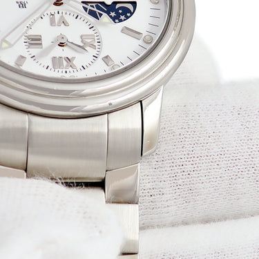 腕時計 ブランパン BLANCPAIN レマン ダブルタイムゾーン ナイト＆デイ 2160-1127-71 自動巻き メンズ ホワイト GMT スモールセコンド