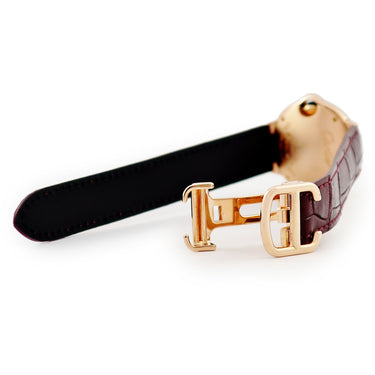 腕時計 カルティエ Cartier バロンブルー ドゥ カルティエ WJBB0018 クオーツ レディース K18RG無垢 純正ダイヤ シルバー 青針