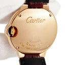 腕時計 カルティエ Cartier バロンブルー ドゥ カルティエ WJBB0018 クオーツ レディース K18RG無垢 純正ダイヤ シルバー 青針