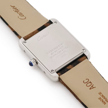 腕時計 カルティエ Cartier タンクソロ SM パンテール モチーフ W5200015 クオーツ レディース レオパード ヒョウ柄