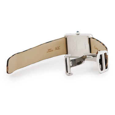 腕時計 カルティエ Cartier タンクソロ SM パンテール モチーフ W5200015 クオーツ レディース レオパード ヒョウ柄