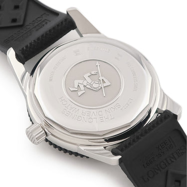 腕時計 ロンジン LONGINES ヘリテージ スキンダイバー L2.822.4 自動巻き メンズ ブラック アラビア バー 夜光 復刻