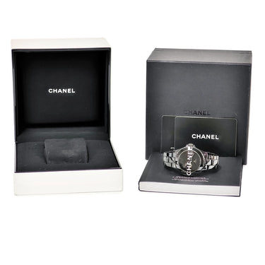 腕時計 シャネル CHANEL J12 ウォンテッド ドゥ シャネル H7418 自動巻き メンズ ブラック 数量限定 CHANELビッグロゴ