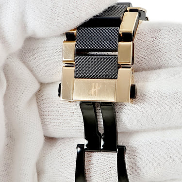 腕時計 ウブロ HUBLOT ビッグバン ゴールド セラミック 301.PB.131.PB 自動巻き メンズ K18RG無垢 クロノグラフ ブラック