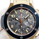 腕時計 ウブロ HUBLOT ビッグバン ゴールド セラミック 301.PB.131.PB 自動巻き メンズ K18RG無垢 クロノグラフ ブラック