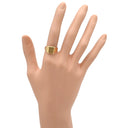 ノンブランド NON BRAND 印台リング イエローゴールド K18YG リング 指輪 スクエア 長角 18K 750YG 14.5号