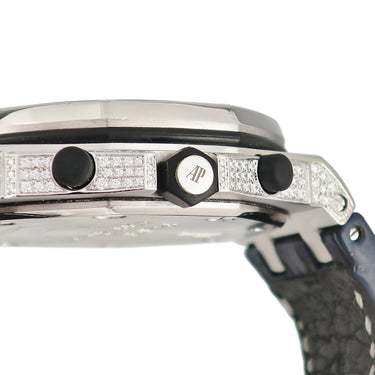 腕時計 オーデマピゲ AUDEMARS PIGUET ロイヤルオーク オフショア クロノグラフ 26067BC.ZZ.D002CR.01 自動巻き メンズ K18WG無垢 純正ダイヤ