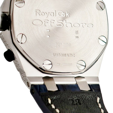 腕時計 オーデマピゲ AUDEMARS PIGUET ロイヤルオーク オフショア クロノグラフ 26067BC.ZZ.D002CR.01 自動巻き メンズ K18WG無垢 純正ダイヤ