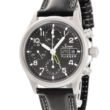 腕時計 ジン SINN 356 フリーガー UTC 356.FLIEGER.UTC 自動巻き メンズ デイト デュアルタイム GMT パイロット ブラック 黒