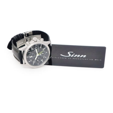 腕時計 ジン SINN 356 フリーガー UTC 356.FLIEGER.UTC 自動巻き メンズ デイト デュアルタイム GMT パイロット ブラック 黒