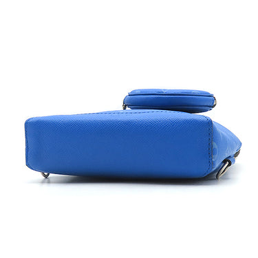 ルイヴィトン LOUIS VUITTON デュオ スリングバッグ M31075 アガベ モノグラムキャンバス タイガ タイガラマ ボディバッグ シルバー金具 青 クロスボディ
