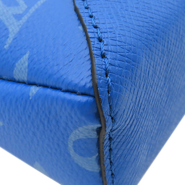 ルイヴィトン LOUIS VUITTON デュオ スリングバッグ M31075 アガベ モノグラムキャンバス タイガ タイガラマ ボディバッグ シルバー金具 青 クロスボディ