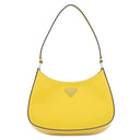 プラダ PRADA クレオ 1BC499 イエロー レザー ブラッシュドレザー ショルダーバッグ シルバー金具 黄色 SPAZZOLATO