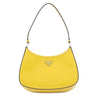 プラダ PRADA クレオ 1BC499 イエロー レザー ブラッシュドレザー ショルダーバッグ シルバー金具 黄色 SPAZZOLATO