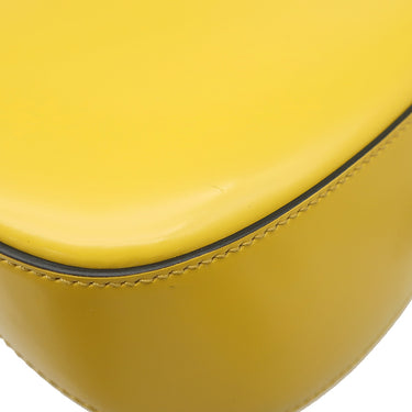 プラダ PRADA クレオ 1BC499 イエロー レザー ブラッシュドレザー ショルダーバッグ シルバー金具 黄色 SPAZZOLATO