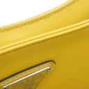 プラダ PRADA クレオ 1BC499 イエロー レザー ブラッシュドレザー ショルダーバッグ シルバー金具 黄色 SPAZZOLATO