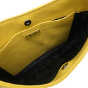 プラダ PRADA クレオ 1BC499 イエロー レザー ブラッシュドレザー ショルダーバッグ シルバー金具 黄色 SPAZZOLATO