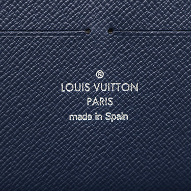 ルイヴィトン LOUIS VUITTON ジッピー オーガナイザーNM M60035 ブルーマリーヌ エピレザー 長財布 シルバー金具 紺 ネイビー