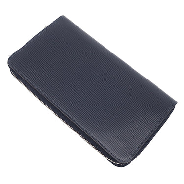 ルイヴィトン LOUIS VUITTON ジッピー オーガナイザーNM M60035 ブルーマリーヌ エピレザー 長財布 シルバー金具 紺 ネイビー