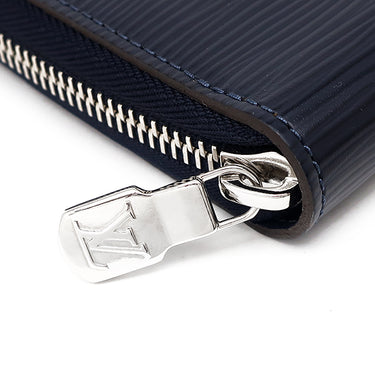 ルイヴィトン LOUIS VUITTON ジッピー オーガナイザーNM M60035 ブルーマリーヌ エピレザー 長財布 シルバー金具 紺 ネイビー
